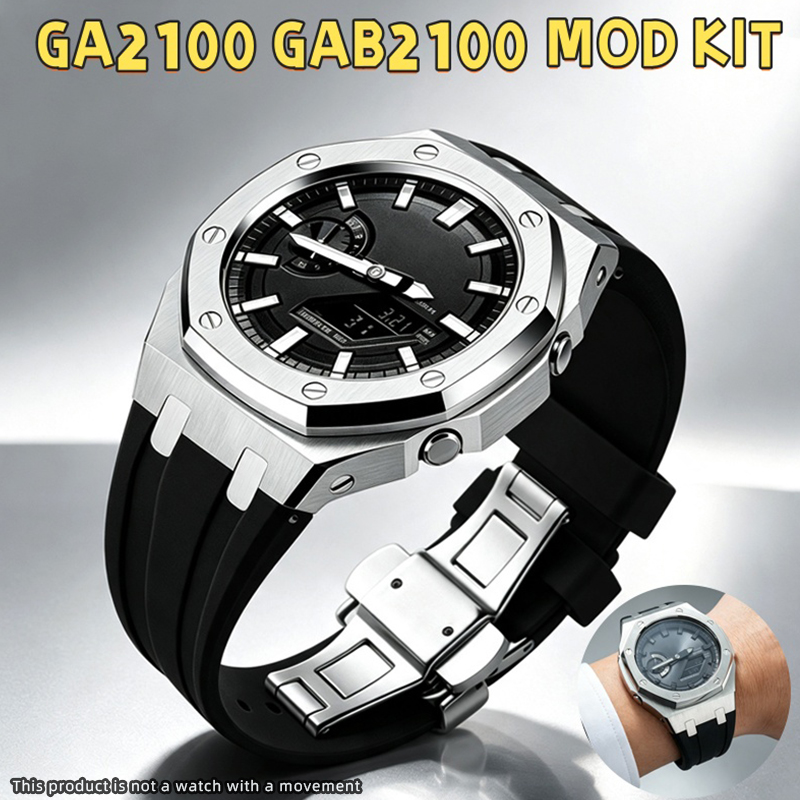 Casio Watch G-Shock Ga-2100 - طقم غلاف ساعة معدني من الجيل