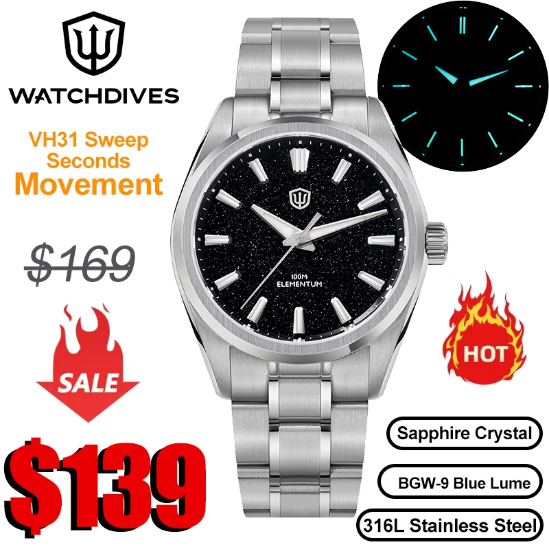 Luxury Watch Iceberg - ساعة يد رجالية Watchdives WD0003C كوارتز