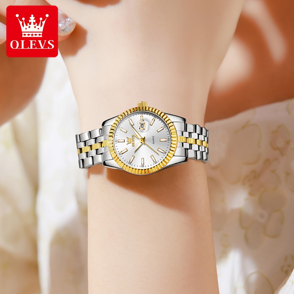 ساعة OLEVS 5593 للسيدات من الف - مراجعة Luxury Watch Top 10 وسعره
