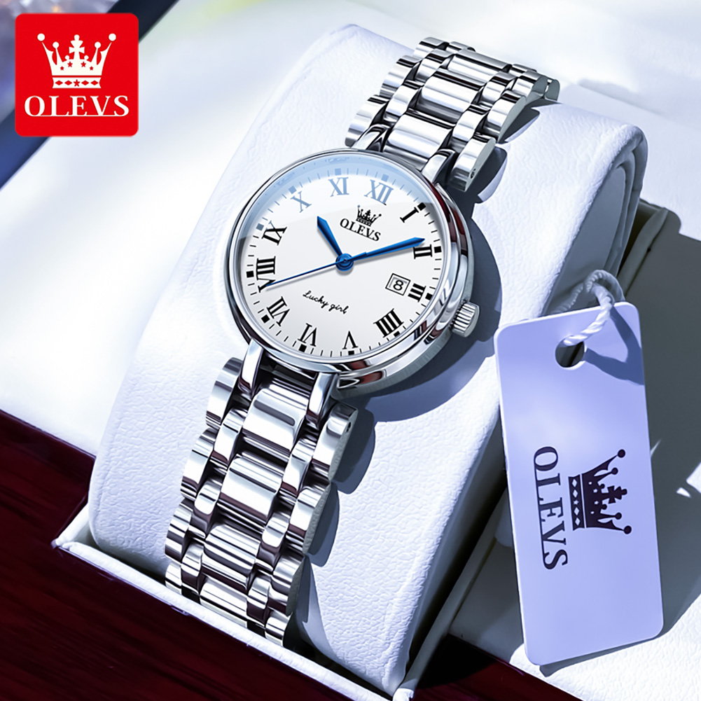 ساعة يد نسائية أنيقة OLEVS 557 - مراجعة Luxury Watch Top 10 وسعره